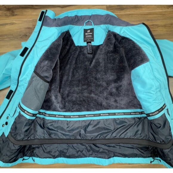 Wantdo Winter Jacket - Womens Medium - Teal - Ski Snowboard Snow -Fleece Lined - Picture 9 of 11